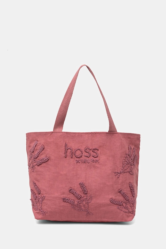 Hoss Intropia torba lniana tekstylny różowy 2059289