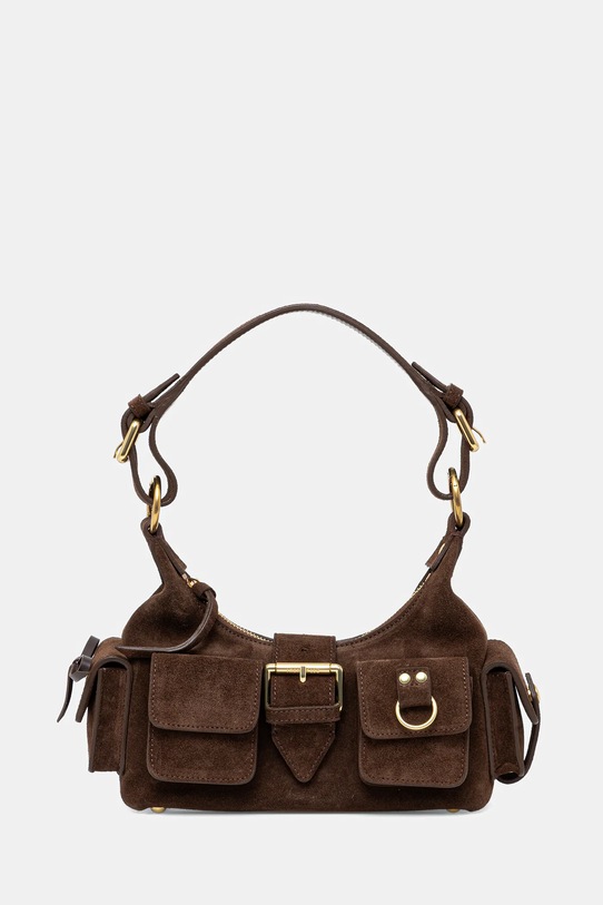 Замшева сумочка The Kooples замша коричневий AFSAMELIAS22