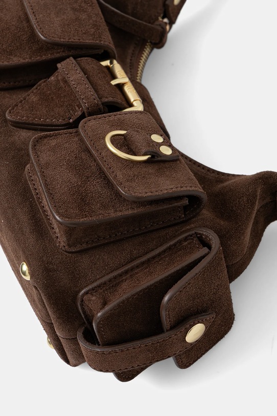 Замшева сумочка The Kooples коричневий AFSAMELIAS22