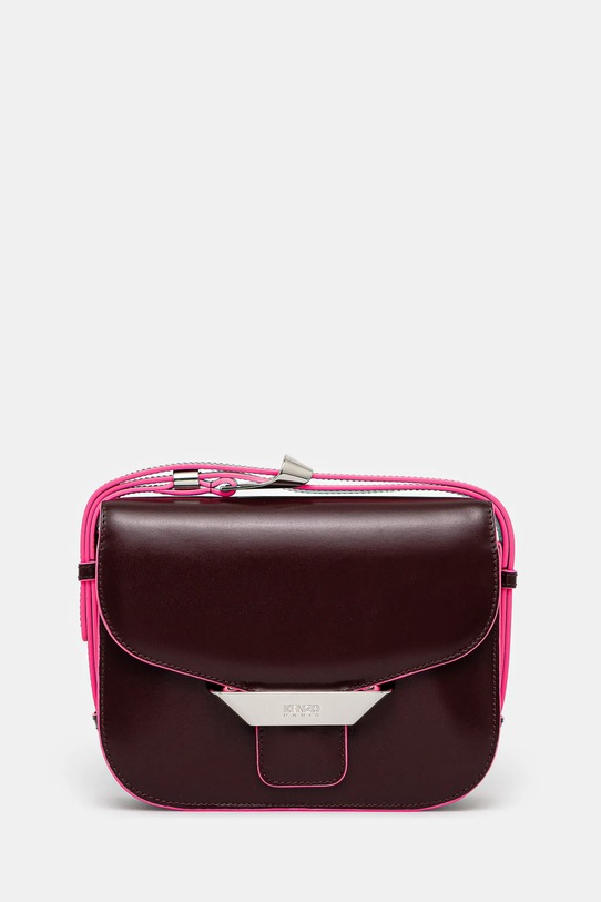 Kožená kabelka Kenzo hladký burgundské FF52SA318L3B.24