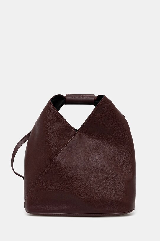 MM6 Maison Margiela poșetă uni burgundia SB6WD0026.P8396.T5016