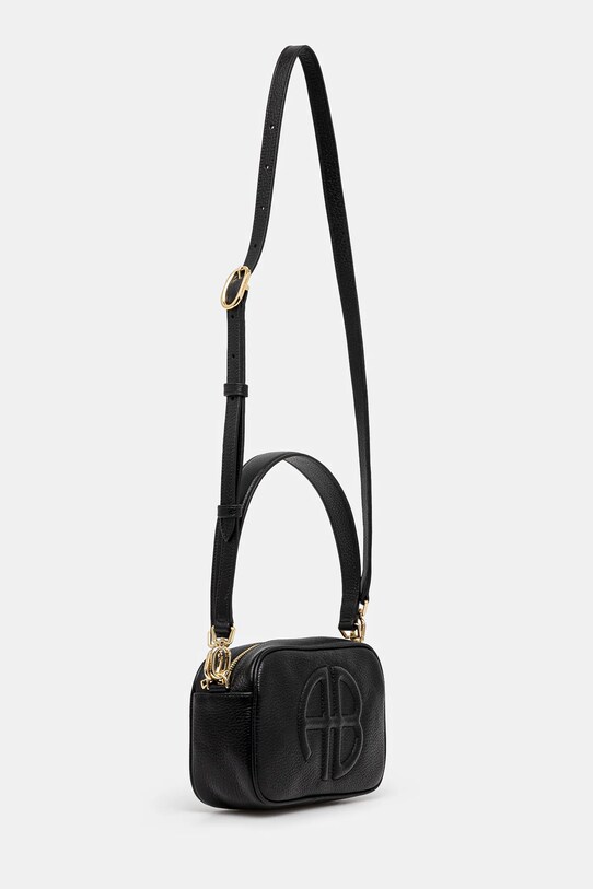 Kožená kabelka Anine Bing Lili Bag A.13.10234 černá SS25