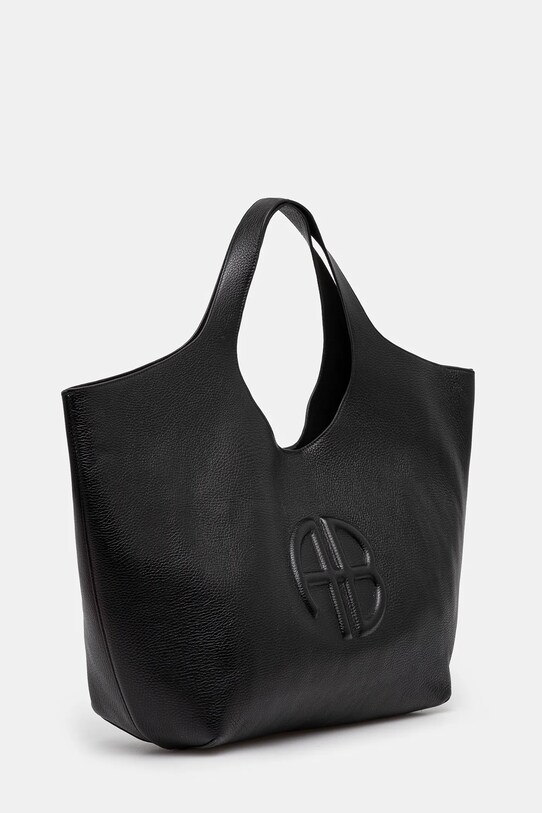 Anine Bing leather bag Lili Tote A.13.10364 black SS25