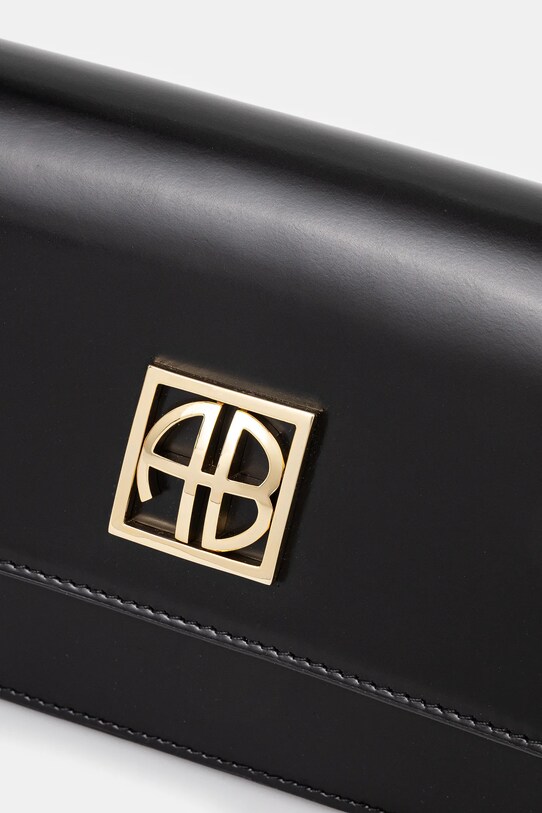 Кожаная сумочка Anine Bing Elly Crossbody Bag чёрный A.13.10242