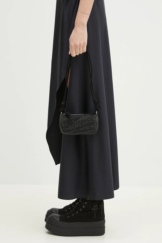 Сумочка Fiorucci Suede Rhinestone Micro Mella замш чёрный U01FMASL005LE05BK01