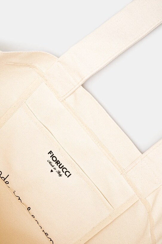 Бавовняна сумка Fiorucci Lollipop Print Canvas Tote U02SPABA275CO03WH02 бежевий