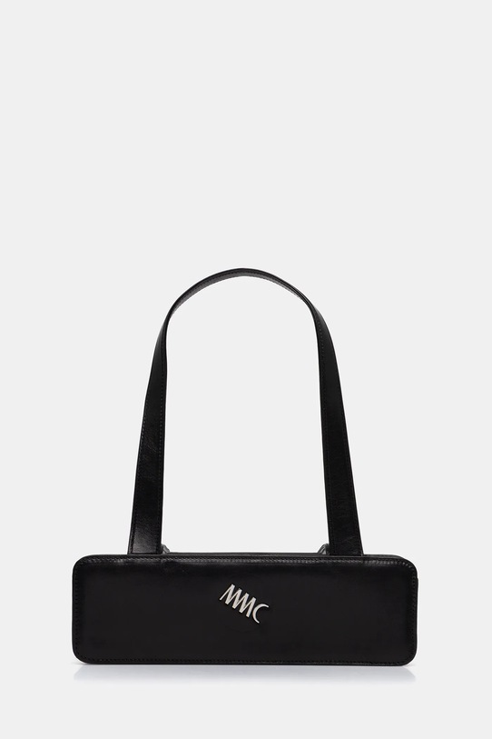 MMC STUDIO borsa a mano in pelle pelle fiore nero NETTUNO