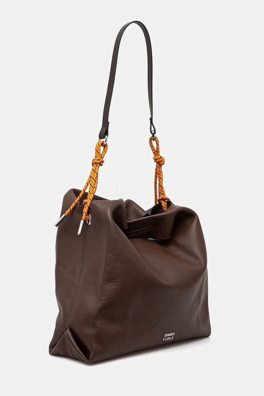 Bimba Y Lola geantă de piele 251BBAJ7U.11600 maro SS25