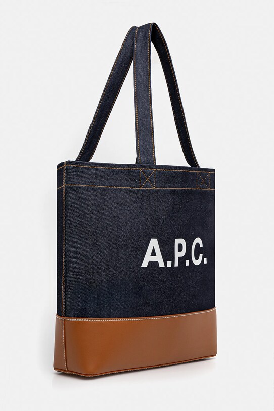 A.P.C. torebka Tote Axel E W CODDP.M61917 granatowy SS25