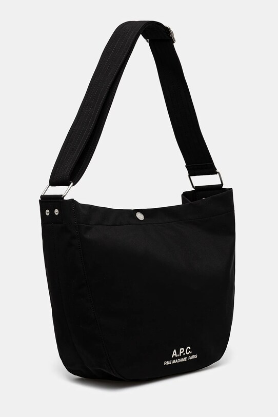 A.P.C. handbag Besace Journal PSAKR.M61939 black SS25