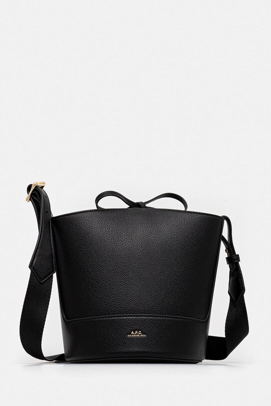 Kabelka A.P.C. Sac Ana Small imitácia kože čierna PUABO.F61993
