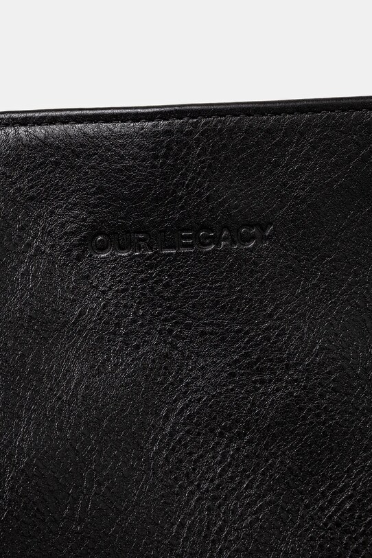 Our Legacy leather bag Grande Brick black A2258GBB