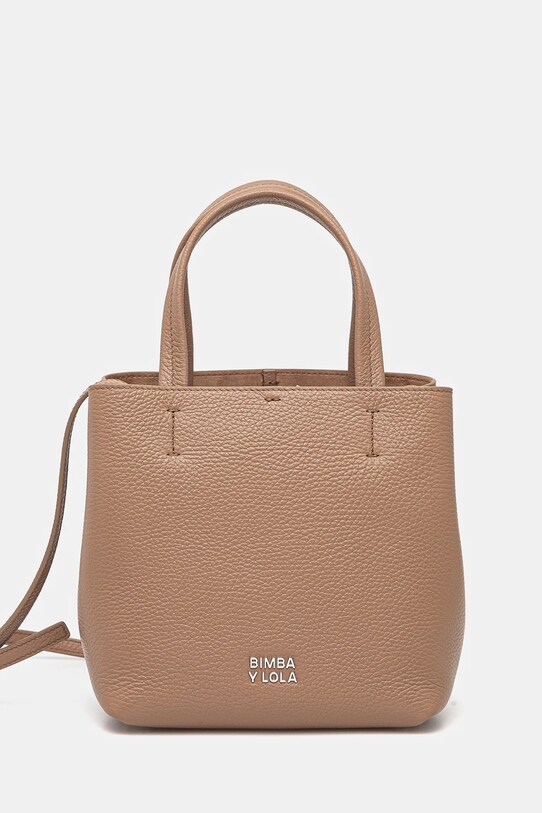 Kožená kabelka Bimba Y Lola usňová koža hnedá 251BBBJ5L.12601