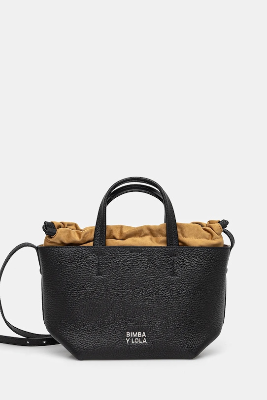 Bimba Y Lola geantă de piele uni negru 251BBBJ7L.10000