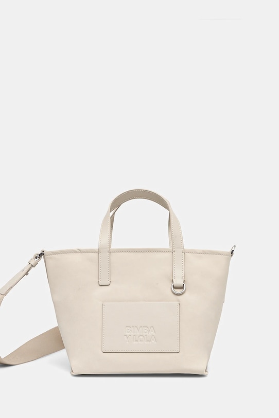 Bimba Y Lola torebka skóra licowa beżowy 251BBIJ3P.10644
