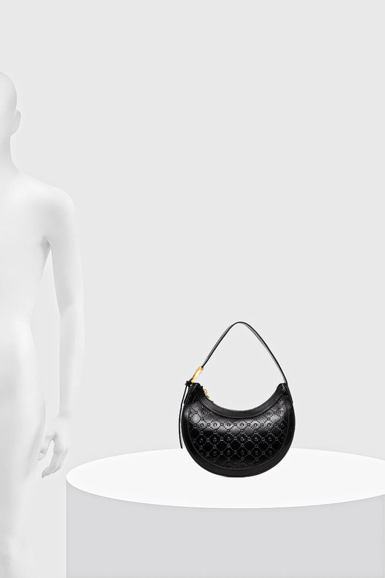 Marine Serre leather handbag Moonogram Embossed Leather Eclips Mini WBA002A.CLEA0051