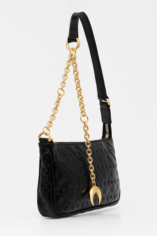 Marine Serre borsa a mano in pelle Moonogram Embossed Leather Core WBA018A.CLEA0051 nero SS25