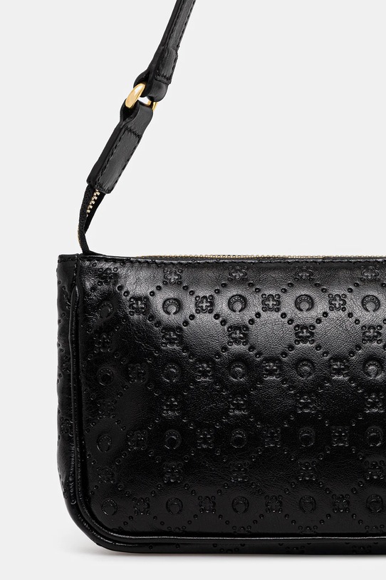 Accessori Marine Serre borsa a mano in pelle Moonogram Embossed Leather Core WBA018A.CLEA0051 nero