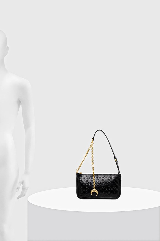Marine Serre borsa a mano in pelle Moonogram Embossed Leather Core WBA018A.CLEA0051