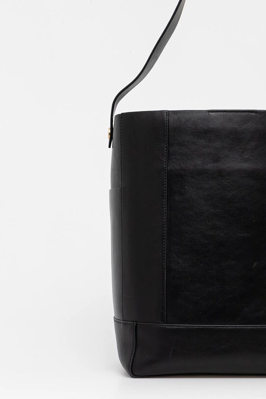 AllSaints geantă de piele ALBA HOBO negru W110XC