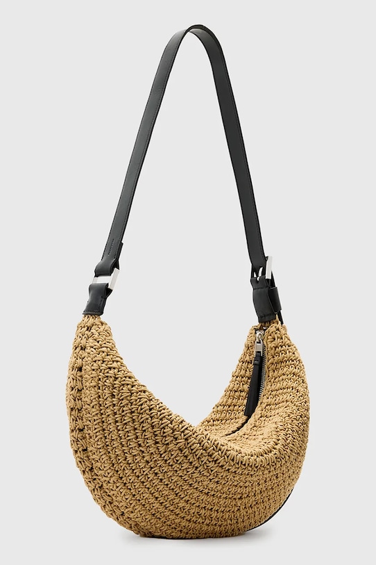 Accesorii AllSaints poseta HALF MOON W118XC bej
