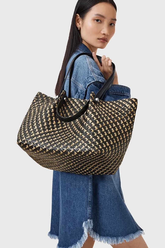 AllSaints geantă ALLINGTON STRAW W120XC