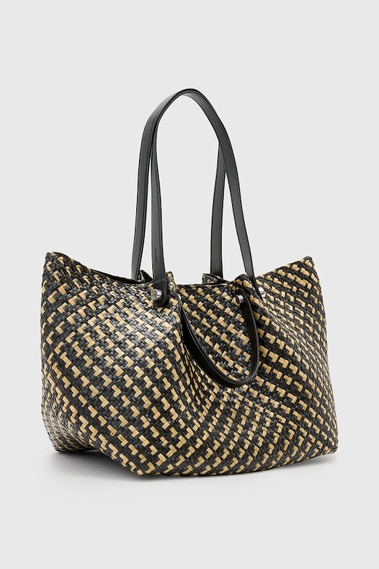 AllSaints geantă ALLINGTON STRAW W120XC negru SS25