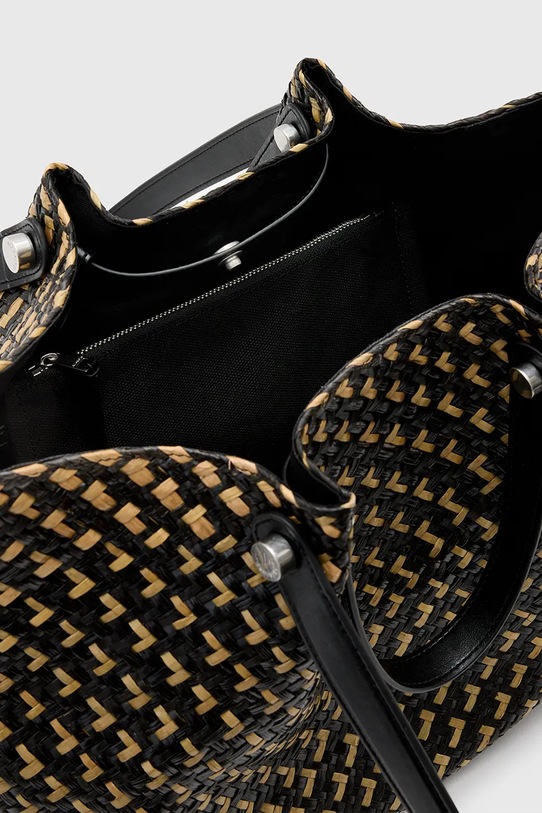 AllSaints geantă ALLINGTON STRAW negru W120XC