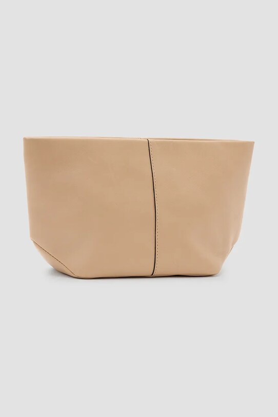 AllSaints borsetă de piele HEX E/W W276XC bej SS25