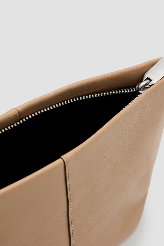 AllSaints borsetă de piele HEX E/W bej W276XC