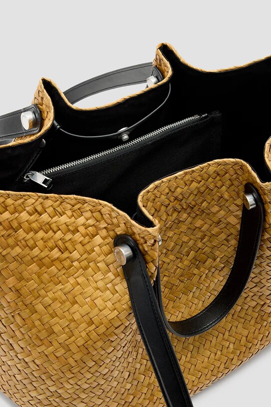Accesorii AllSaints totebag ALLINGTON STRAW W277XC bej