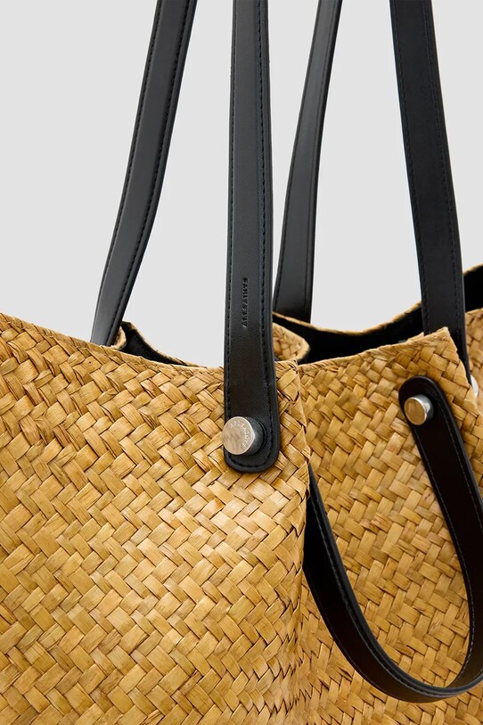 AllSaints totebag ALLINGTON STRAW bej W277XC