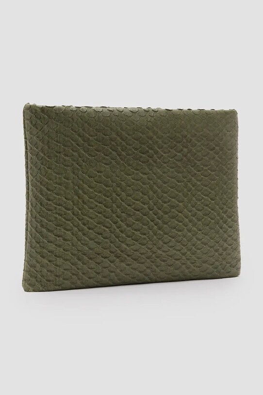 Accessori AllSaints pochette di pelle BETTINA SNAKE W288XC verde