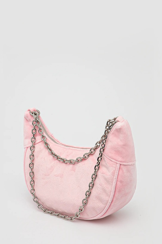 Akcesoria Juicy Couture torebka welurowa KIMBERLY BEJQL8764WPO różowy