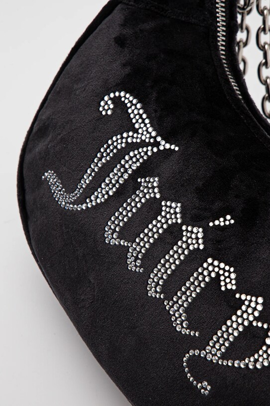 Juicy Couture torebka welurowa KIMBERLY czarny BEJQL8764WPO