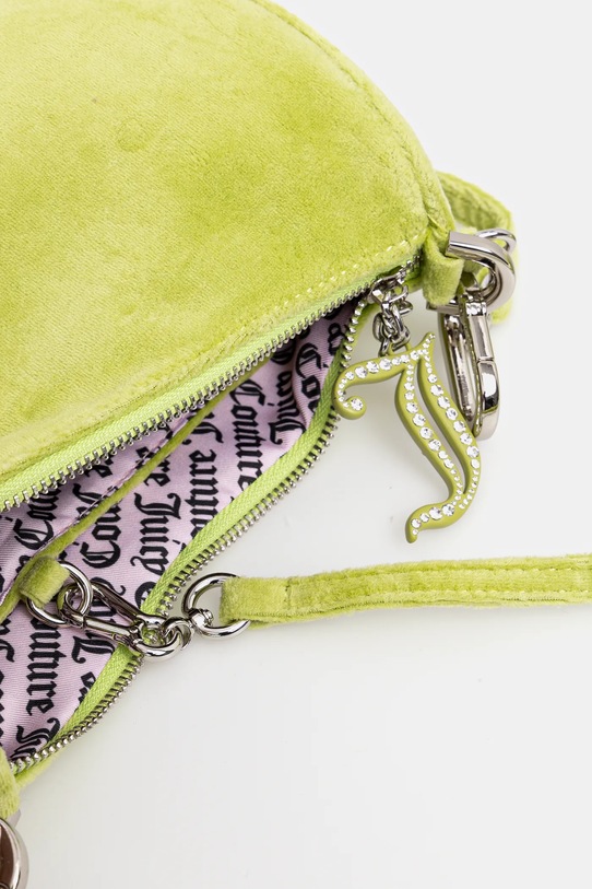 Juicy Couture torebka welurowa BLOSSOM RHINESTONE CHAIN BEJL58834WCO