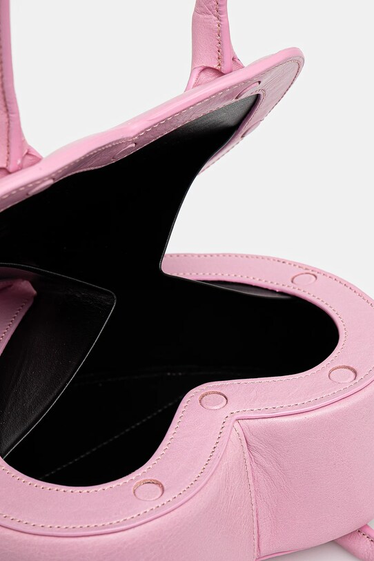 AMBUSH geantă de piele Heart Top Handle Bag 12115033 roz