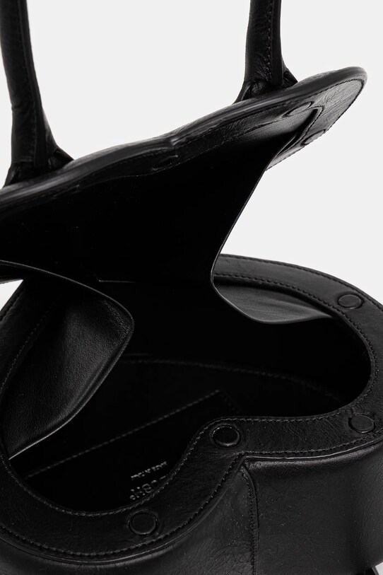 AMBUSH torebka skórzana Heart Top Handle Bag 12115033 czarny