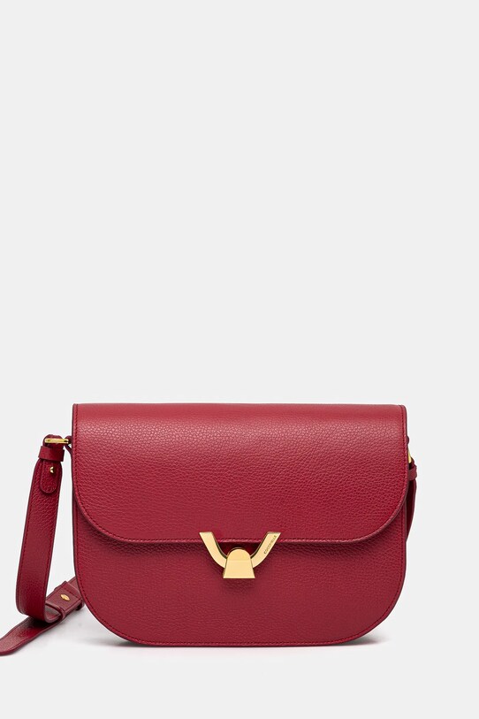 Coccinelle torebka COCCINELLEDEW skóra licowa czerwony QTF.15.01.01