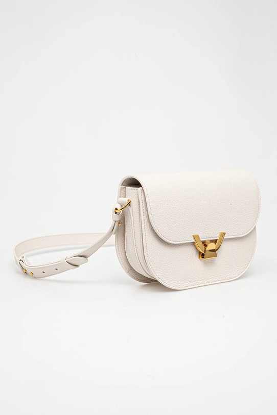 Шкіряна сумочка Coccinelle COCCINELLEDEW QTF.15.03.01 білий SS25