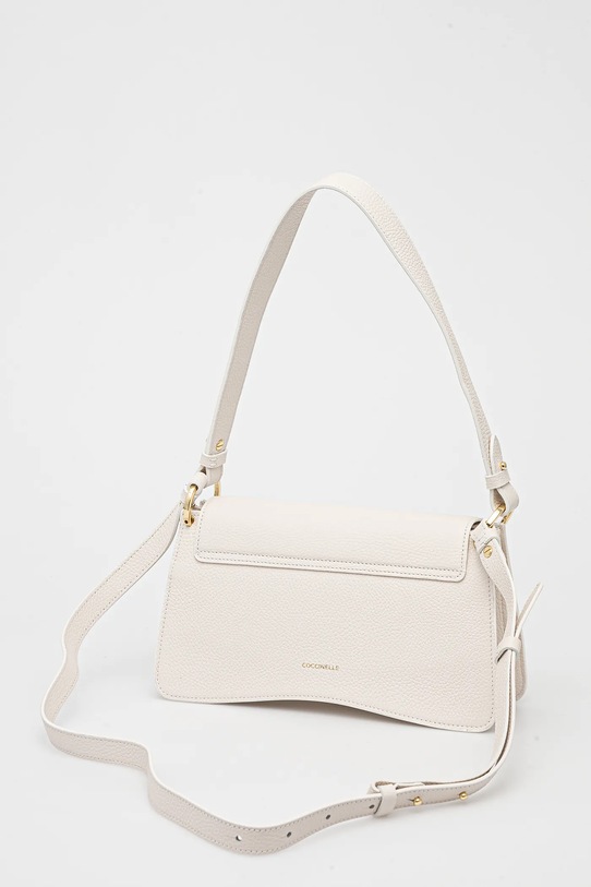 Accesorii Coccinelle poseta de piele COCCINELLE C-ME SSL.12.01.01 alb