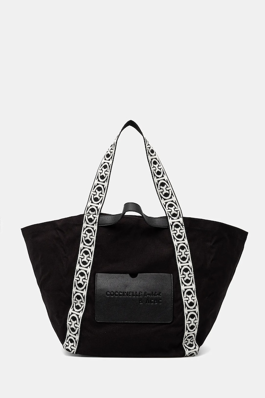 Coccinelle pamut táska C-BOUNCE CANVAS textil fekete SXG.11.01.01