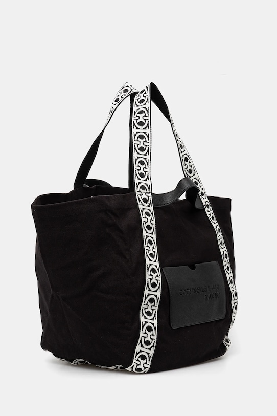 Coccinelle pamut táska C-BOUNCE CANVAS SXG.11.01.01 fekete SS25