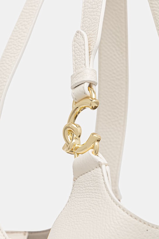 Coccinelle torebka skórzana COCCINELLE C-EASY beżowy SHA.11.02.01