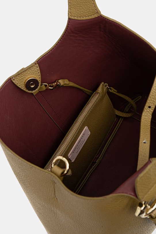 Coccinelle torebka skórzana COCCINELLE C-EASY SHA.11.02.01