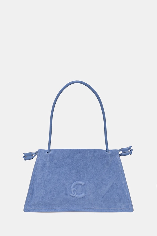 Coccinelle geantă de mână din piele întoarsă COCCINELLEDULSE SUEDE uni violet SS6.13.01.01