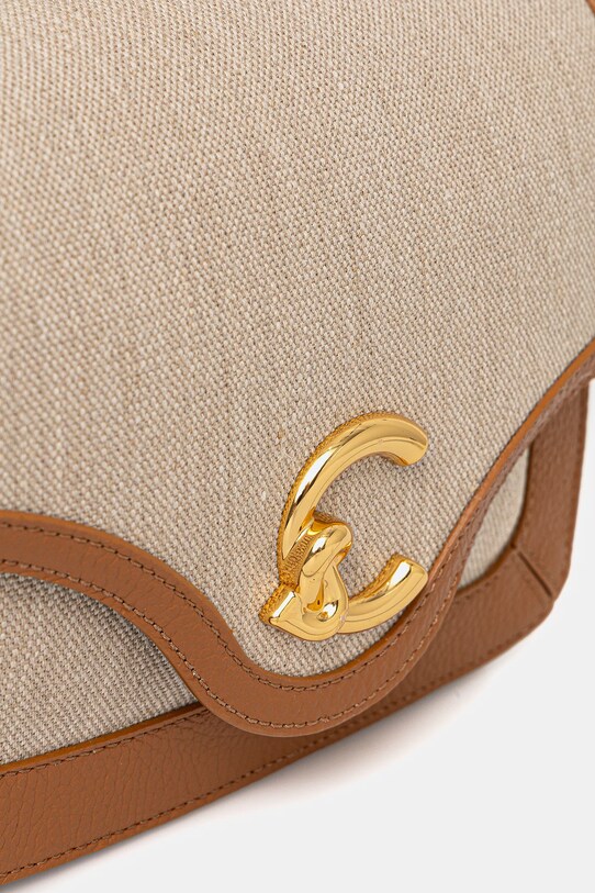 Accesorii Coccinelle geantă COCCINELLE C-ME CANVAS SUA.15.01.01 maro