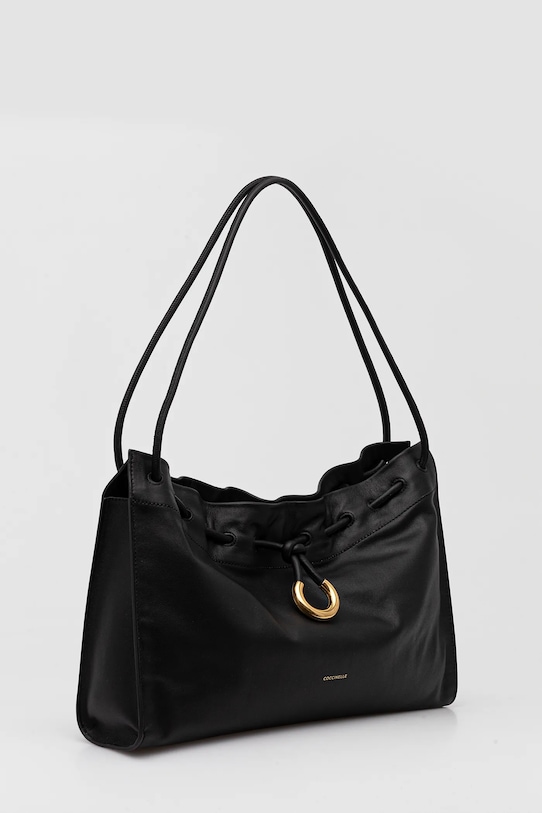 Kožená kabelka Coccinelle COCCINELLEISABELA SCA.13.01.01 černá SS25