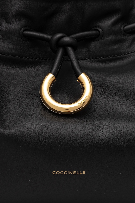 Kožená kabelka Coccinelle COCCINELLEISABELA černá SCA.13.01.01