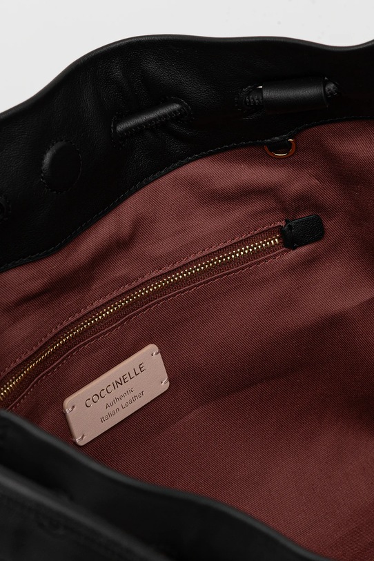 Kožená kabelka Coccinelle COCCINELLEISABELA SCA.13.01.01 černá